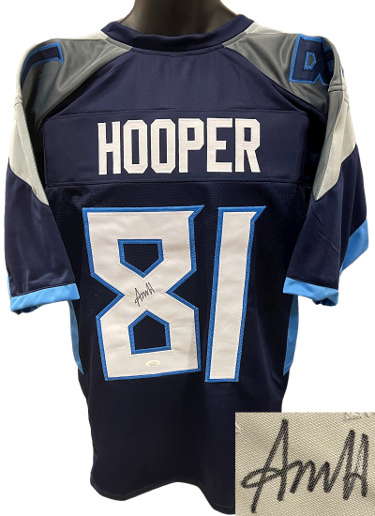 Austin Hooper signed Tennessee Navy Custom Stitched Pro Style Football Jersey XL - £55.11 GBP