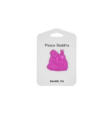 Peace Sign 30037 Happy Hotai Sitting Buddha Enamel Pin 1.5&quot; L Hot Pink - €13,61 EUR