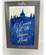 ￼Oh Come Let Us Adore Him 16 Christmas Card Envelope BlueWhite Mountain ... - $8.99