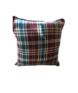 Plaid Decorative Pillow Cover 20” x 20” - £6.23 GBP