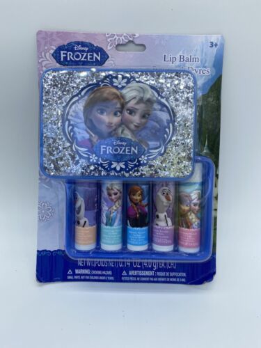 DISNEY FROZEN Lip Balm w/ Carrying Case 5 Piece Collectable - $4.04