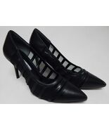 Charles David Vane Sz 8.5 M Women&#39;s Leather Stiletto Heel Pointed Toe Pu... - $60.25 CAD