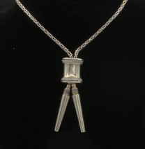 BALI 925 Sterling Silver - Vintage Shiny Byzantine Link Chain Necklace - NE2718 - £224.54 GBP