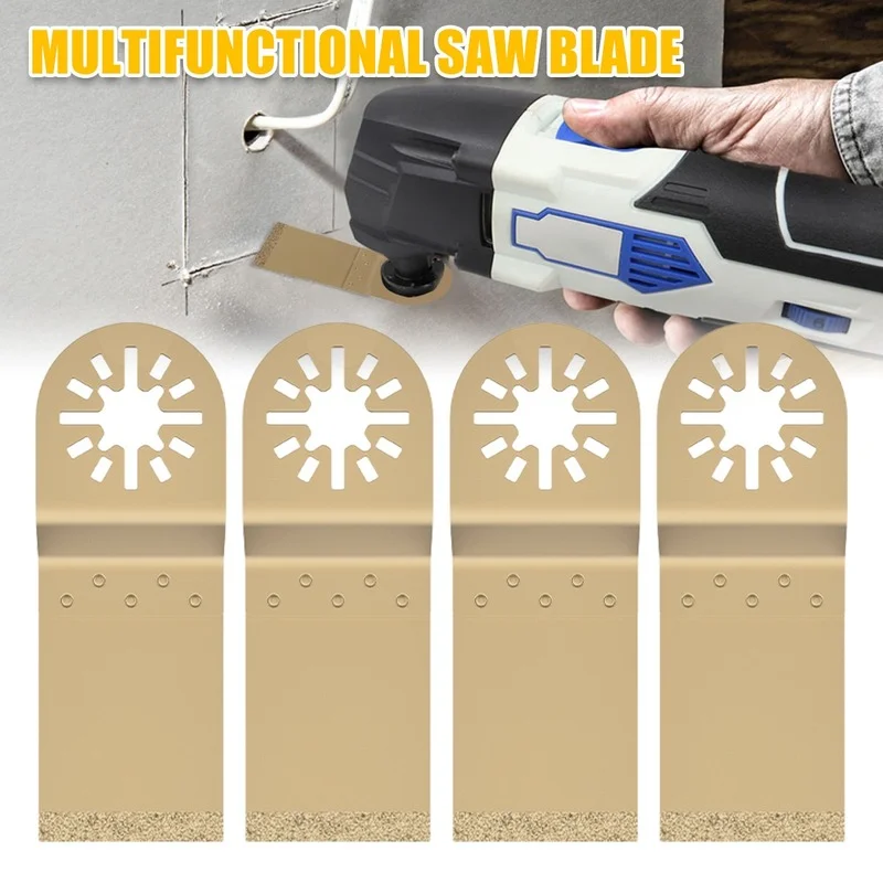 4Pcs Carbide Oscillating Saw Blade  Multi-tool Blades for Quick Change Tile Pror - £173.13 GBP