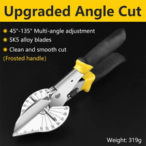 45-135 Degree Multi Angle Corner Scissors Mitre Wall Panel Wire Slot Cutter  - £15.67 GBP