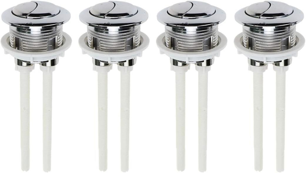 Quluxe 38Mm Toilet Tank Button, Dual Push Flushing, Replacement, Pack Of 4. - $27.94