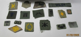 Military Army Patch Lot Mixed Variety 17 Pcs Wwii Era Nos Vintage - $45.00