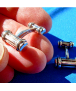 TIFFANY co Atlas Column Bar Groove Cufflinks 925 Sterling Silver - $1,040.37 CAD