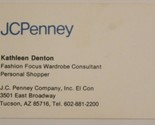 JC Penney Vintage Business Card Tucson Arizona bc1 - $4.94