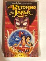 Aladin Il ritorno di Jafar vhs/Disney/Pal/Spagnolo - £3.66 GBP