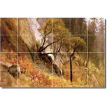 Albert Bierstadt Landscape Painting Ceramic Tile Mural P00454 - £191.84 GBP+