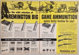 1955 Print Ad Remington Big Game Rifles &amp; Ammunition Moose,Elk,Deer &amp; Bear - £18.35 GBP