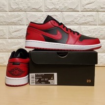 Nike Air Jordan 1 Retro Low Mens Sz 9.5 Reverse Bred Red Black White 553... - $169.98