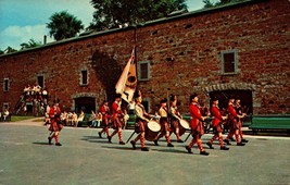 Canadian POSTCARD-HISTORICAL French Drill Squard,Old Fort St. Helen&#39;s Isl. BK40 - £2.23 GBP