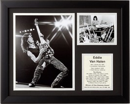 Eddie Van Halen | 12&quot;&quot; x15 Framed Photo Collage | Legends Never Die, Inc.| Solo - £47.95 GBP