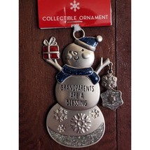 Ganz Collectible Ornament Christmas Snowman Grandparents Are A Blessing New - £5.94 GBP
