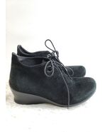 Wolky Hope Pombai Sz EU37/ US7M Suede Wedge Lace Up Ankle Booties Women's - $9.90