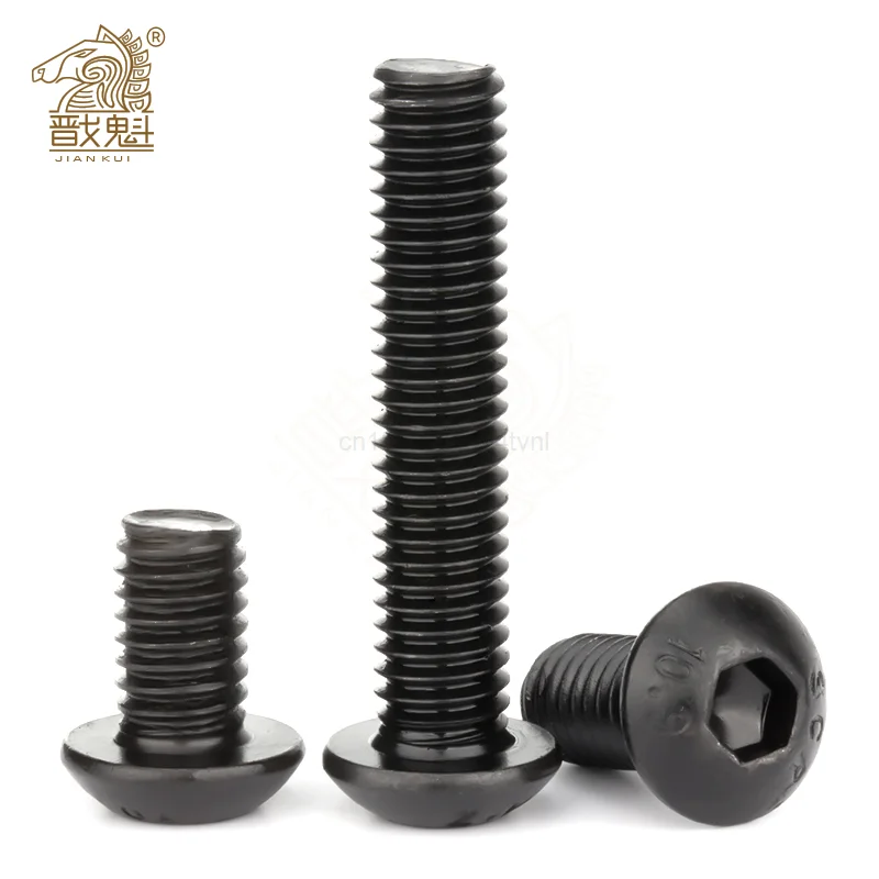 Sporting 10-50pcs/lot ISO7380 Hex Screw M2 M2.5 M3 M4 M5 M6 M8 Black Aon Head He - £23.90 GBP