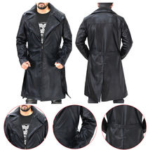 Blade Runner 2049 Ryan Gosling Officer K Fur Lapel Collar Trench Leather Coat - £103.90 GBP