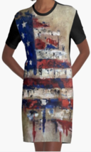 Cowgirl Kim The Patriot Graphic Tee Dress - £55.46 GBP