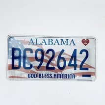 United States Alabama God Bless America Passenger License Plate BC92642 - £11.82 GBP