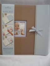 Hallmark Baby Boy 9&quot; X 9&quot; Instant Memory Book Front Photo Insert Blue Br... - $24.18
