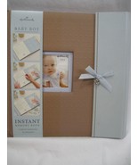 Hallmark Baby Boy 9&quot; X 9&quot; Instant Memory Book Front Photo Insert Blue Br... - $32.84 CAD