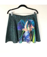 Welovefine Crypton Vocaloid Hatsume Miku Mini Skater Skirt A Line Geomet... - £11.54 GBP