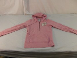 Adult Women&#39;s Aeropostale Pink Full Zipper Hoodie Sweater Thin 1987 Logo 30751 - £8.63 GBP