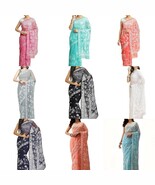 Women&#39;s Georgette Lucknow Chikankari Saree with Unstitched Blouse Piece - $117.46