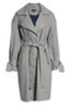 Halogen Plaid-Print Lightweight Trench COAT NEW SZ XXL - $59.00