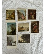 Vintage Postcard Set 8 Corot Color Painting Unposted Art Artist Louvre P... - £6.67 GBP