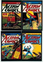 Vintage Art DC Comics 4 Post Card Lot ~ Golden Age Superman / Action Comics - £10.05 GBP