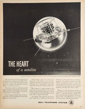 1959 Print Ad Vanguard Satellite in Space Bell Telephone System - £16.49 GBP