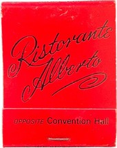 Ristorante Alberto, Atlantic City, New Jersey, Match Book Matches Matchbook - $11.99