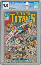 George Perez Collection Copy ~ CGC 9.0 New Titans #58 / Pérez Cover &amp; Art - £76.21 GBP