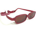 Miraflex Sonnenbrille NEW BABY 2 Rot Rechteckig Rahmen Mit Rot Linsen 42... - $65.09