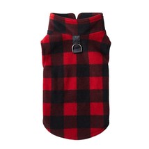 Plaid Fleece Dog Clothes For Small Dog Autumn Winter  Cats Vest Shih Tzu Chihuah - £48.13 GBP