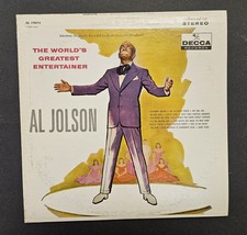 Al Jolson - The World&#39;s Greatest Entertainer - 1959 Vinyl LP - Decca DL ... - $9.98