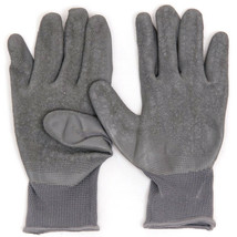 Textured Latex GRIP Knit Fabric Work Gardening Gloves Gray Women lot Size Med Lg - £2.32 GBP+