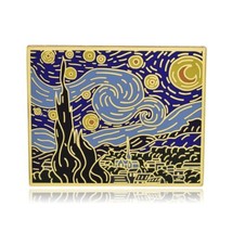 Starry Night Vincent van Gogh Hard Enamel Pin - £7.86 GBP