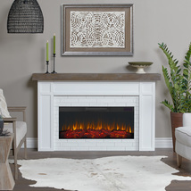 RealFlame Cravenhall Electric Fireplace X-wide 6 Color IR Firebox White - $1,345.00