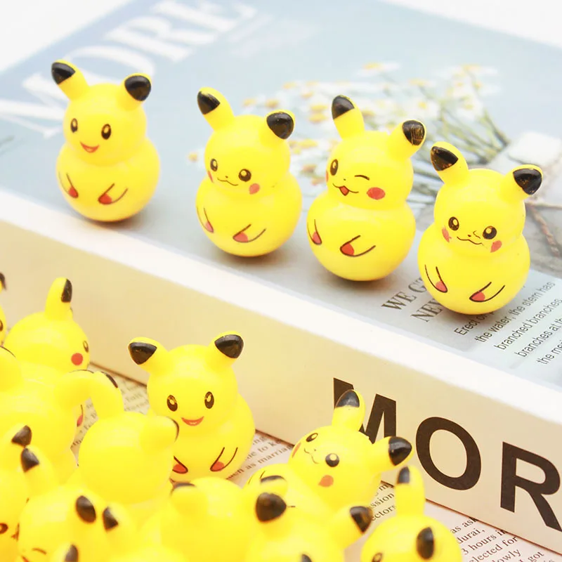 Action figure kawaii pikachu not inverted anime figure model puzzle fun children s toys thumb200