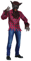 Fun World Men&#39;s Werewolf Costume, Brown, Standard - $2,951.92 MXN