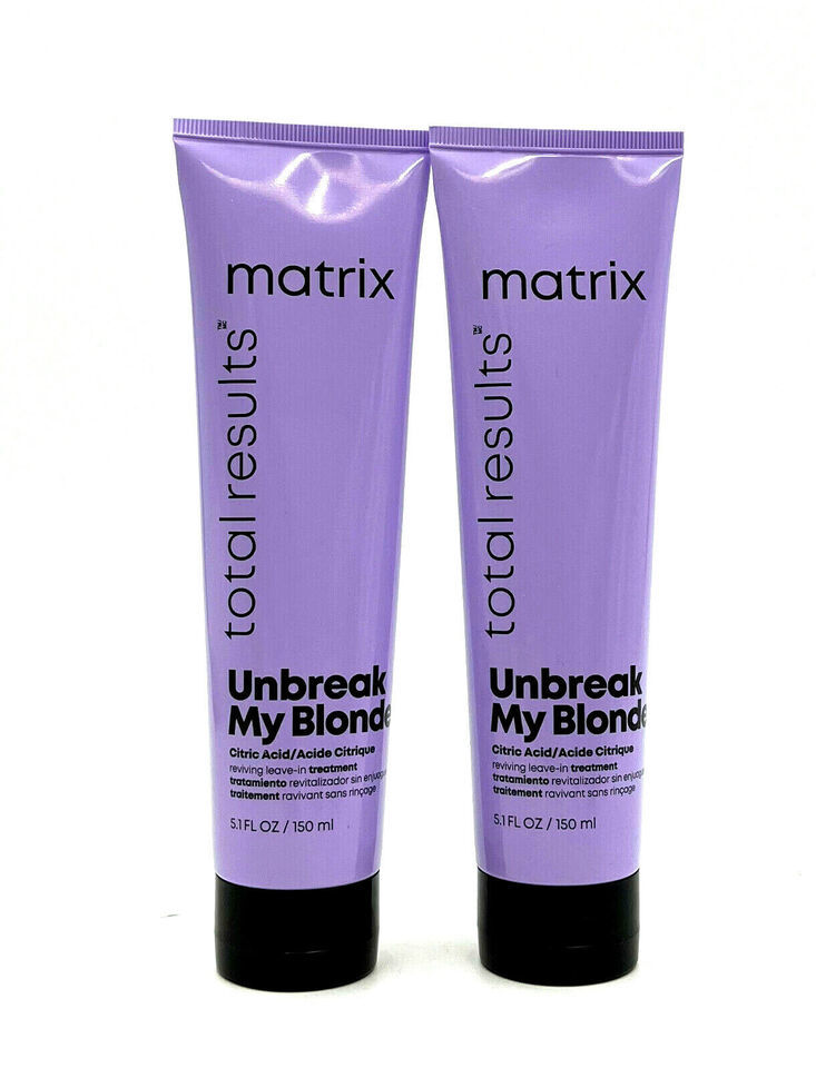 Matrix Unbreak My Blonde Citric Acid Reviving Leave-In Treatment 5.1oz-2... - $36.22