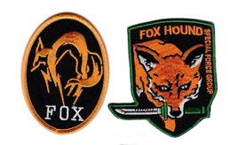 Fox Hound Metal Gear Solid Phantom Special Force Group Ghost 2pcs Patch Iron ON - £8.75 GBP