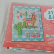 Luxury Card Kit Llama Love Easy Stich Chart No Drama Llama Cactus Cross Stitch - £7.70 GBP