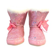 Baby Infant Girl&#39;s Juicy Couture Pink Glitter Size 0-3 Months Boots - £13.25 GBP