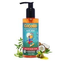 Natural Neem &amp; Aloe Vera Kids Face &amp; Body Wash, Citrus Fragrance, Hydrated-
s... - £21.57 GBP