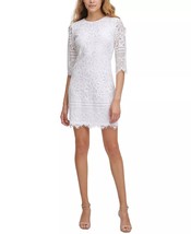 KENSIE Lace Sheath Dress White Size 14 $118 - £38.14 GBP
